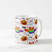 Mug 🦇🌈 Équipe de fête arc-en-ciel effrayante (Devant droit)