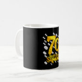 Mug Équipe de fête d'anniversaire 70 ans impression pe (Devant gauche)