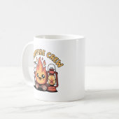 Mug Équipe de feu de camp Trio de camping Kawaii (Devant gauche)