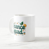 Mug Équipe de finance drôle personnalisée  (Devant gauche)