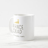 Mug Équipe de finance personnalisée (Devant gauche)