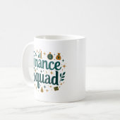 Mug Équipe de finance personnalisée avec nom (Devant gauche)