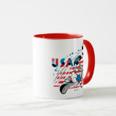 Mug Équipe de foot USA de BUGS BUNNY™ Graphique (Devant droit)