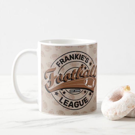 Mug Équipe de joueurs de football (Avec donut)