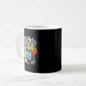 Mug équipe de journée de terrain rétro enseignant enfa (Devant gauche)