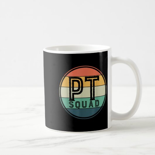 Mug Équipe de kinésithérapie rétro Pt Squad (Droite)