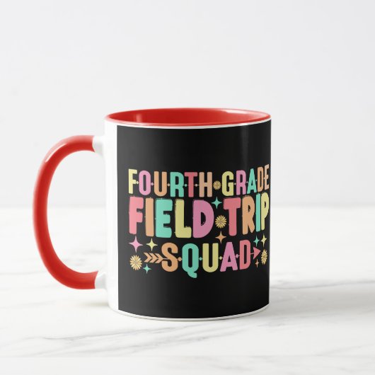 Mug Équipe de la 4e année pour un voyage de terrain am (Gauche)