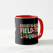 Mug Équipe de la 4e année pour un voyage de terrain am (Devant droit)