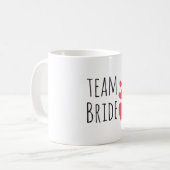 Mug Équipe de la mariée (Devant gauche)