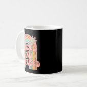 Mug Équipe de la mariée arc-en-ciel groovy pompette et (Devant gauche)