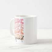 Mug Équipe de la mariée thème groovy Baby Shower EVJF (Devant gauche)
