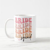 Mug Équipe de la mariée thème groovy Baby Shower EVJF (Gauche)