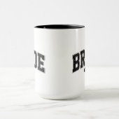 Mug Équipe de la mariée - Typographie Varsity - Enterr (Centre)