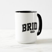 Mug Équipe de la mariée - Typographie Varsity - Enterr (Devant droit)