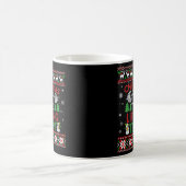 Mug Équipe de levage d'arbre de Noël Drôle laide pull (Centre)