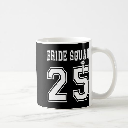 Mug Équipe de mariée 2025 Équipe de fête de bacheloret (Droite)
