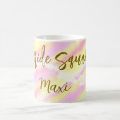 Mug Équipe de mariée paillettes rose pastel doré (Centre)