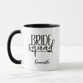 Mug Équipe de mariée personnalisée (Gauche)