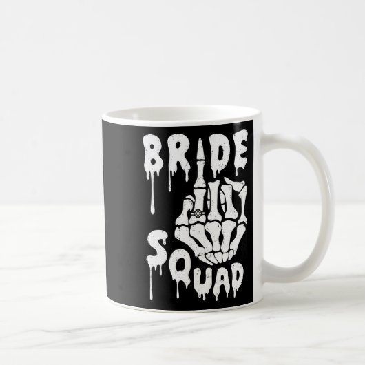 Mug Équipe de mariée Squelette main drôle Halloween Ba (Droite)