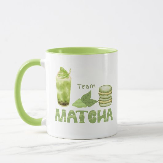 Mug Équipe de Matcha, matcha (Gauche)