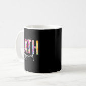 Mug Équipe de maths Tie Dye Retour à l'école Femmes Ap (Devant gauche)