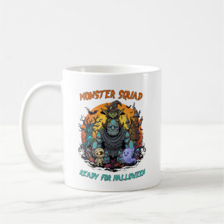 Mug Équipe de monstres Personnages effrayants de Hallo