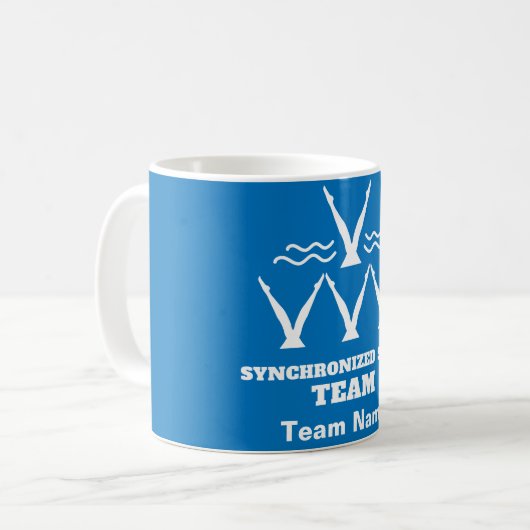 Mug Équipe de natation synchronisée (Devant gauche)