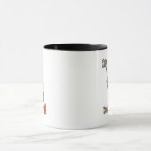 Mug Équipe de nettoyage de la plage de Comic Bird (Centre)