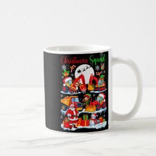 Mug Équipe de Noël Camions de construction Excavateurs