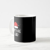 Mug Équipe de Noël Chapeau de Père Noël Rouge Clair Fa (Devant gauche)