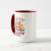 Mug Équipe de Noël de cousins rétro appariés pour en (Devant gauche)