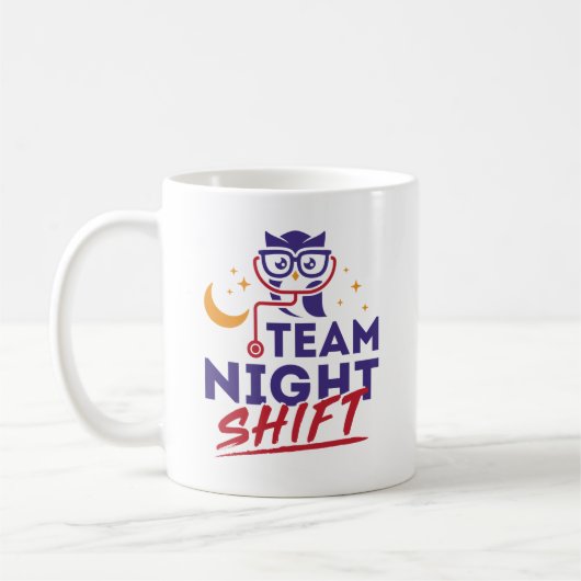 Mug Équipe de nuit Shift Hospital Doctor Nurse Staff (Gauche)