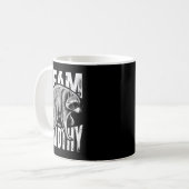 Mug Équipe de panda de déchets drôles de raton laveur (Devant gauche)