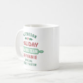 Mug Équipe de pâtisserie de Noël Cookie Party mignonne (Devant gauche)