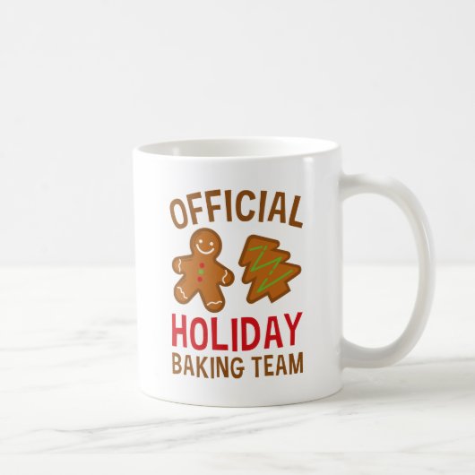 Mug Équipe de pâtisserie de vacances (Droite)