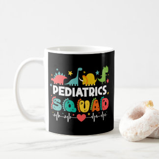 Mug Équipe de pédiatrie Infirmière dinosaure Équipe mé