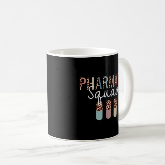 Mug Équipe De Pharmacie Avec Empreinte de léopard Pour (Devant droit)