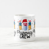 Mug Équipe de pharmacie. T-shirt de Noël du pharmacien (Centre)