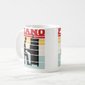 Mug Équipe de piano vintage (Devant gauche)