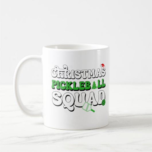 Mug Équipe de Pickleball de Noël Pickleballer Xmas Lov (Gauche)