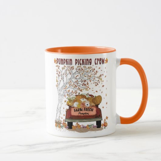 Mug Équipe de prélèvement citrouille (Droite)