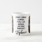 Mug Équipe de recherche Bigfoot Sasquatch Cache-cache (Centre)