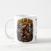Mug Équipe de recherche Bigfoot Sasquatch Cache-cache (Gauche)