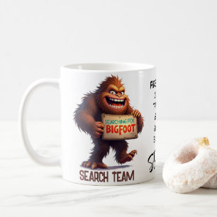Mug Équipe de recherche de Bigfoot Sasquatch heureux