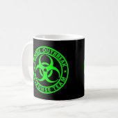 Mug Équipe de réponse à une épidémie de zombies vert n (Devant gauche)