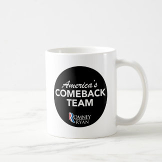 Mug Équipe de retour de Romney Ryan Amérique ronde