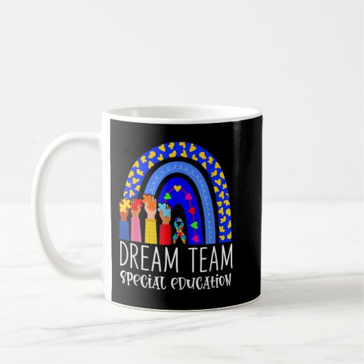 Mug Équipe de rêve enseignant en autisme Éducation spé (Gauche)