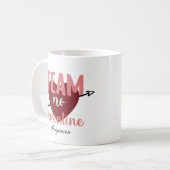 Mug Équipe de Saint Valentin (Devant gauche)
