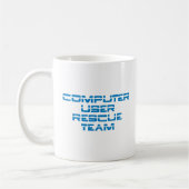 Mug Équipe de secours d'utilisateur d'ordinateur (Gauche)
