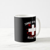 Mug Équipe de Secourt de Zombie Apocalypse (Devant droit)